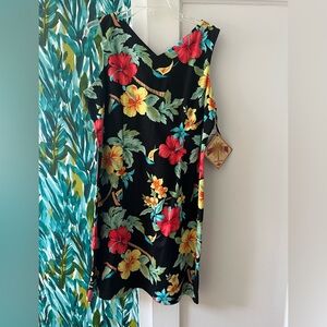 Caribbean Joe Tropical Floral Dress